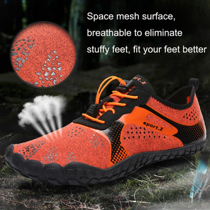 1901 Outdoor Couple Sports Shoes Five-finger Hiking Anti-skid Wading Shoes Diving Beach Shoes, Size: 36(Orange)-garmade.com