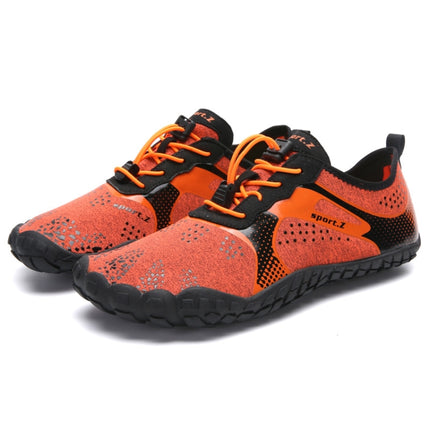 1901 Outdoor Couple Sports Shoes Five-finger Hiking Anti-skid Wading Shoes Diving Beach Shoes, Size: 38(Orange)-garmade.com