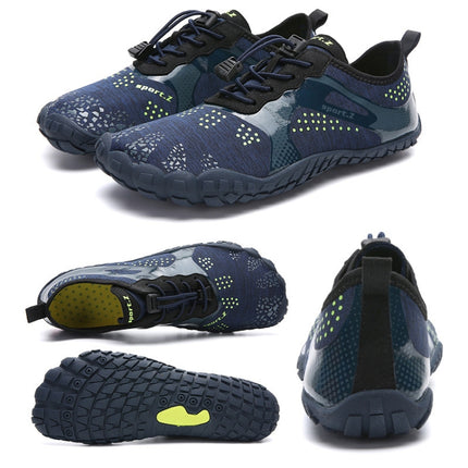 1901 Outdoor Couple Sports Shoes Five-finger Hiking Anti-skid Wading Shoes Diving Beach Shoes, Size: 40(1901 Shenlan)-garmade.com