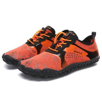 1901 Outdoor Couple Sports Shoes Five-finger Hiking Anti-skid Wading Shoes Diving Beach Shoes, Size: 40(Orange)-garmade.com