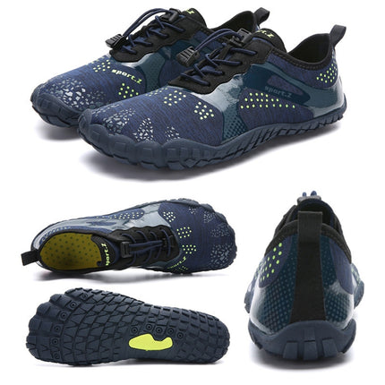 1901 Outdoor Couple Sports Shoes Five-finger Hiking Anti-skid Wading Shoes Diving Beach Shoes, Size: 44(1901 Shenlan)-garmade.com