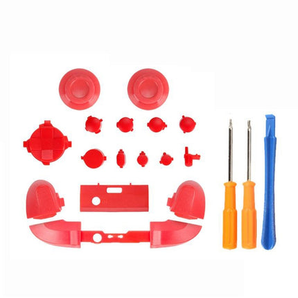 For Xbox Series X Controller Thumbstick LB RB Bumpers Trigger Buttons With Screwdriver Accessories(Red)-garmade.com