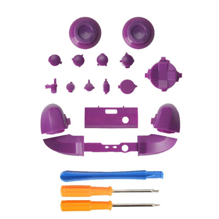 For Xbox Series X Controller Thumbstick LB RB Bumpers Trigger Buttons With Screwdriver Accessories(Purple)-garmade.com
