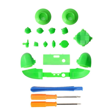 For Xbox Series X Controller Thumbstick LB RB Bumpers Trigger Buttons With Screwdriver Accessories(Green)-garmade.com