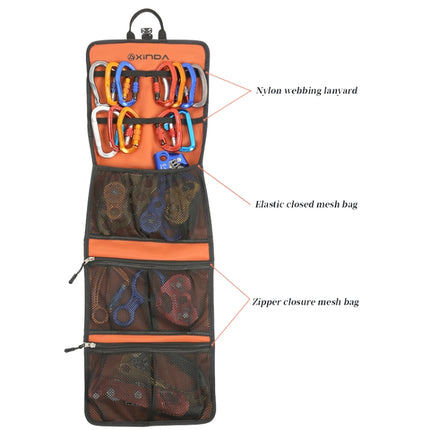 XINDA 320T Nylon Bag Waterproof Wear-resistant Quickdraws Climbing Tool Equipment Storage Bag-garmade.com