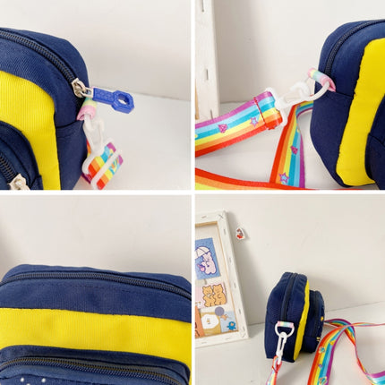 Children Shoulder Messenger Bag Cute Coin Backpack(Blue)-garmade.com