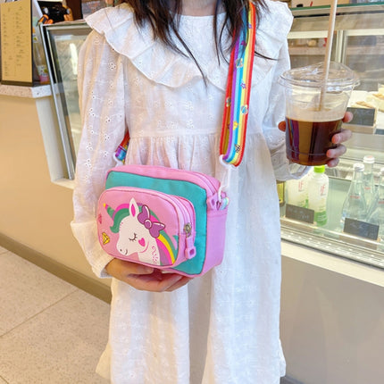 Children Shoulder Messenger Bag Cute Coin Backpack(Pink)-garmade.com