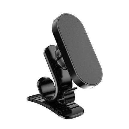 D6 360-degree Rotating Magnetic Suction Car Mobile Phone Holder(Black)-garmade.com