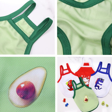 2pcs Suspenders Vests Mesh Breathable Pet Clothes, Size: S(Avocado)-garmade.com