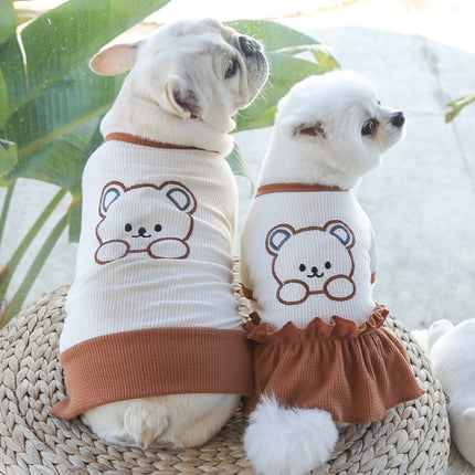 Pet Couple Bottoming Shirt Cat Dog Clothes, Size: XS(T-shirt)-garmade.com
