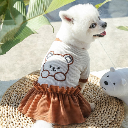 Pet Couple Bottoming Shirt Cat Dog Clothes, Size: M(Skirt)-garmade.com