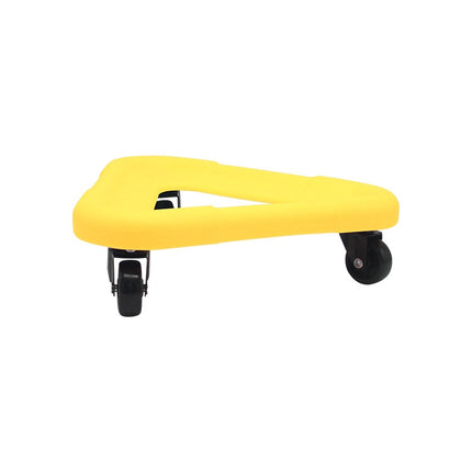3 Wheel Abdominal Muscle Discs Slimming Device Core Strength Exercise Rollers(Yellow)-garmade.com