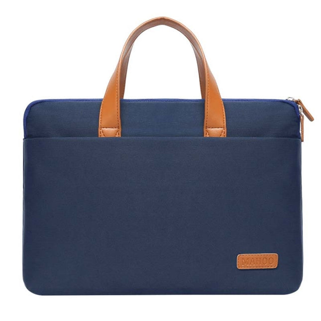 For MacBook 13.3-14 Inches MAHOO 10188 Ultra-Thin Hand Computer Bag Messenger Laptop Bag, Color: Dark Blue-garmade.com