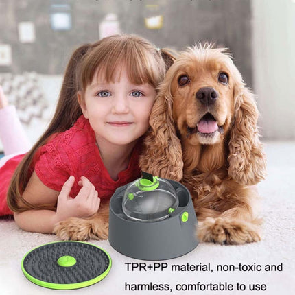 Multi-functional Card Dog Cage Licking Plate Suction Cup Dog Feeder, Specification: Disc-garmade.com
