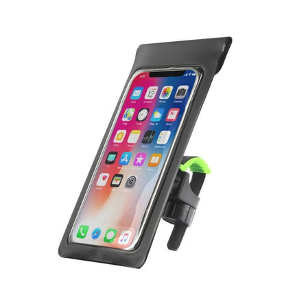 Outdoor Cycling Mobile Phone Navigation Waterproof Bracket(Black Green)-garmade.com