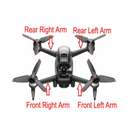 For DJI FPV Drone Arm Parts Replacement Spare Part ,Spec: Left Front-garmade.com