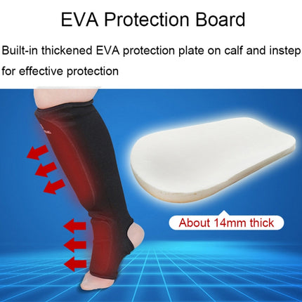 Elastic Breathable Karate Leg Guards Taekwondo EVA Board Protective Gear, Specification: S (White)-garmade.com
