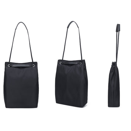 For Apple Macbook Shoulder / Handheld / Messenger Computer Bag, Size: Medium(Black+Black PU Power Bag)-garmade.com
