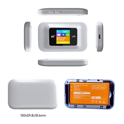 D921 4G Portable Plug-In Card Router Support Malay MOD Modem Portable WIFI Wireless Hotspot(White)-garmade.com