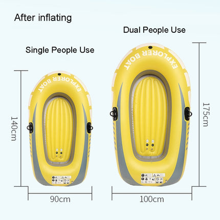 LS-801 Small PVC Water Casual Inflatable Boat, Style: Dual People Use-garmade.com