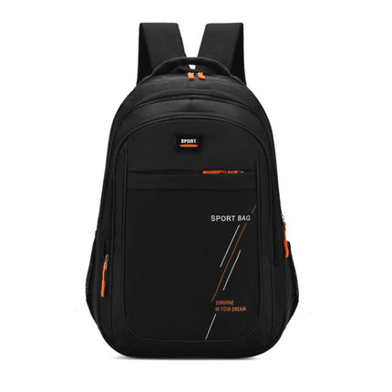 Sports Backpack Student Bag Outdoor Travel Backpack Computer Bag(Black)-garmade.com