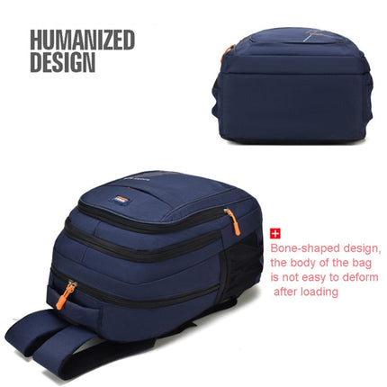 Sports Backpack Student Bag Outdoor Travel Backpack Computer Bag(Grey)-garmade.com
