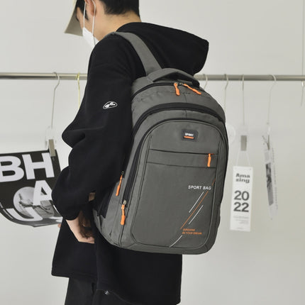 Sports Backpack Student Bag Outdoor Travel Backpack Computer Bag(Black)-garmade.com