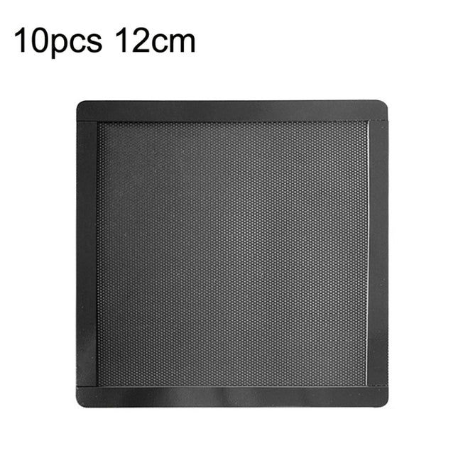 10pcs 12cm With Magnetic Suction PVC Cooling Fan Dust Net Desktop Computer Industrial Fan Filter Cover-garmade.com