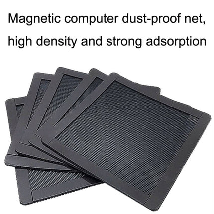 10pcs 14cm Punching Magnetic Suction PVC Cooling Fan Dust Net Desktop Computer Industrial Fan Filter Cover-garmade.com