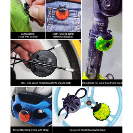 Ladybug Wheel Light Children Balance Bike Bicycle Hub Light, Color: Manual Blue-garmade.com