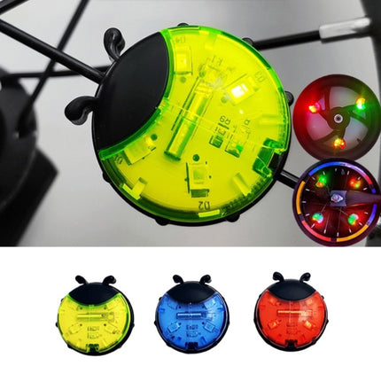 Ladybug Wheel Light Children Balance Bike Bicycle Hub Light, Color: Smart Green-garmade.com