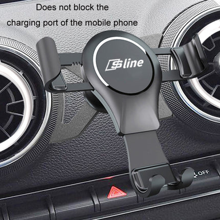 For Audi Car Strong Magnetic Phone Holder(A3/S3 Stand 1 black)-garmade.com