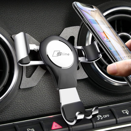 For Audi Car Strong Magnetic Phone Holder(A3/S3 Stand 1 Silver)-garmade.com
