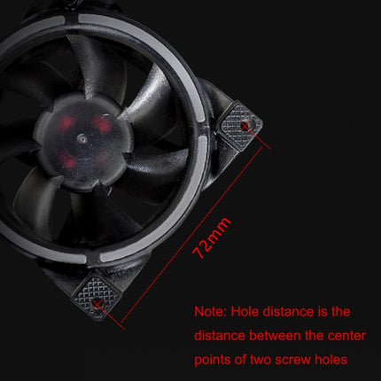 MF8025 Magnetic Suspension FDB Dynamic Pressure Bearing 4pin PWM Chassis Fan, Style: Non-luminous (Black)-garmade.com