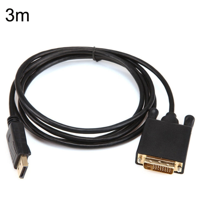 DP31 3m 1080P DP to DVI HD Adapter Cable Gold-plated Plug-garmade.com