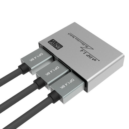 8K 60HZ 1.4V 2 In 1 Out DP Bidirectional Switcher(Grey)-garmade.com