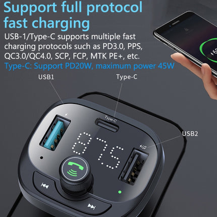 S-21 Car Bluetooth Player Receiver 50W Mobile Phone High Power Charger-garmade.com