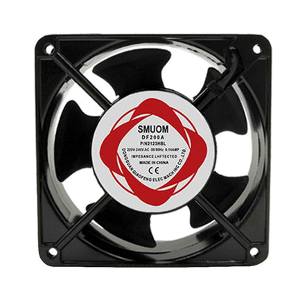 12cm 220V Cabinet Solder Smoke Exhaust Cooling Fan(Black)-garmade.com