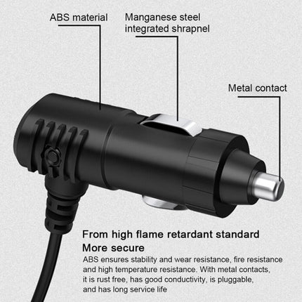 Multifunctional USB Car Cigarette Lighter Digital Display Charger-garmade.com