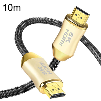 CO-HD801 10m HDMI 2.1 Version 8K 60Hz For PS4 Cable Projector Notebook Set-Top Box Cable(Gold)-garmade.com