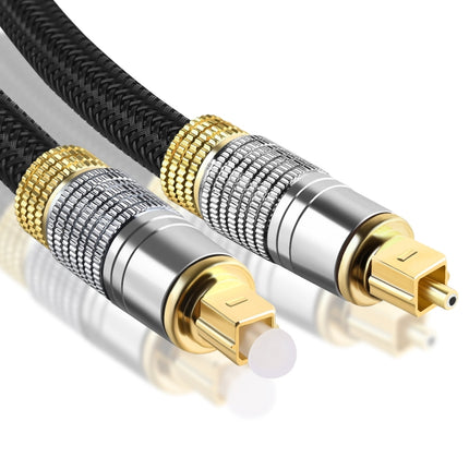 CO-TOS101 1m Optical Fiber Audio Cable Speaker Power Amplifier Digital Audiophile Square To Square Signal Cable(Bright Gold Plated)-garmade.com