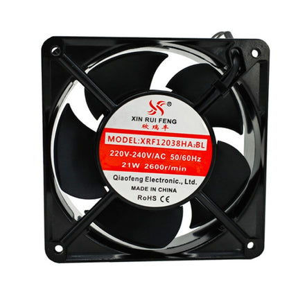 XIN RUI FENG XRX1203 220V Double Roller Cooling Fan 12cm Cabinet Power Distribution Cabinet Shaft-garmade.com