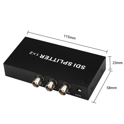 1 In 2 Out SD-SDI / HD-SDI / 3G-SDI Distribution Amplifier Video SDI Splitter(EU Plug)-garmade.com