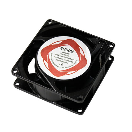 SMUOM SF8025AT 220V Double Ball Bearing 8cm Silent Chassis Cabinet Cooling Fan-garmade.com