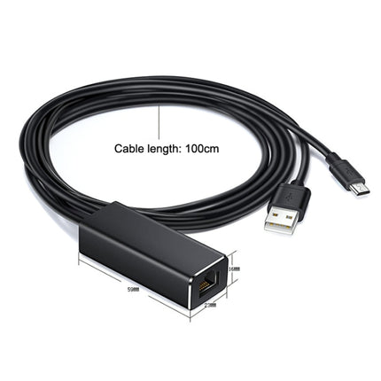 RJ45 Micro USB to 100M Ethernet Adapter Steady Watch Video-garmade.com