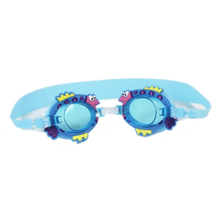 Cartoon Children Swimming Goggles Baby Waterproof Anti-fog High-definition Swimming Goggles(Lake Blue Fish)-garmade.com