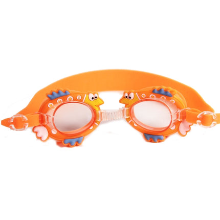 Cartoon Children Swimming Goggles Baby Waterproof Anti-fog High-definition Swimming Goggles(Orange Fish)-garmade.com