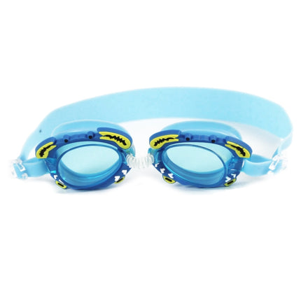 Cartoon Children Swimming Goggles Baby Waterproof Anti-fog High-definition Swimming Goggles(Lake Blue Crab)-garmade.com