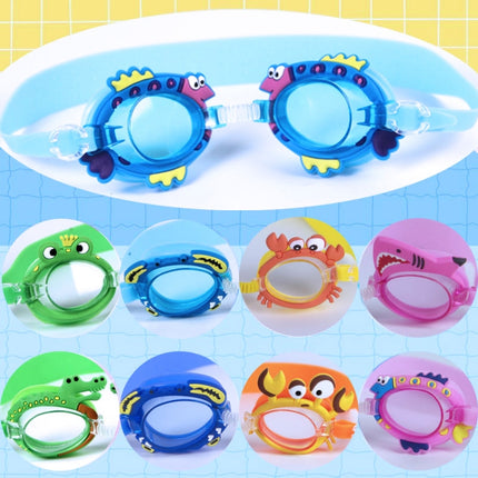 Cartoon Children Swimming Goggles Baby Waterproof Anti-fog High-definition Swimming Goggles(Pink Fish)-garmade.com