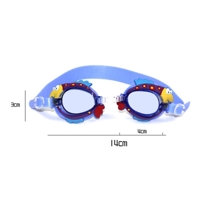 Cartoon Children Swimming Goggles Baby Waterproof Anti-fog High-definition Swimming Goggles(Pink Crab)-garmade.com